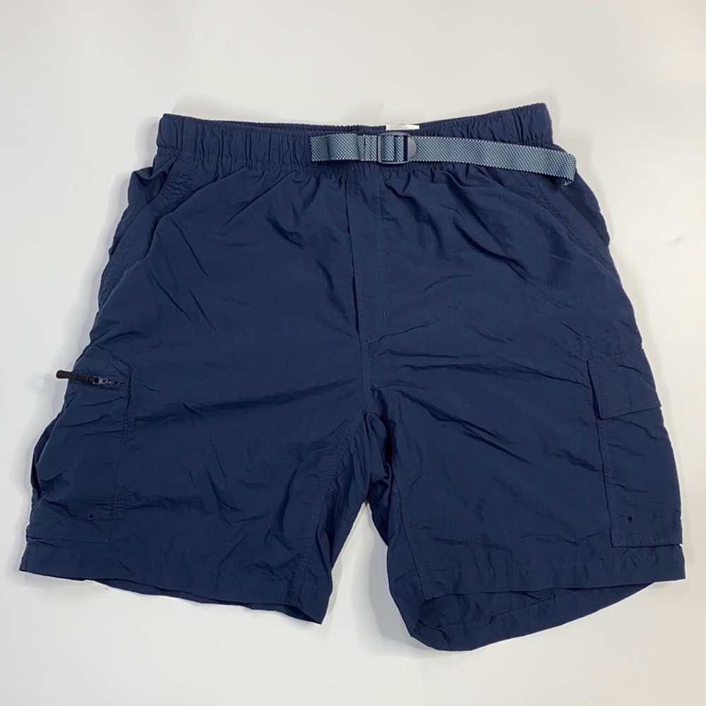 Columbia Navy Nylon Lined Shorts
